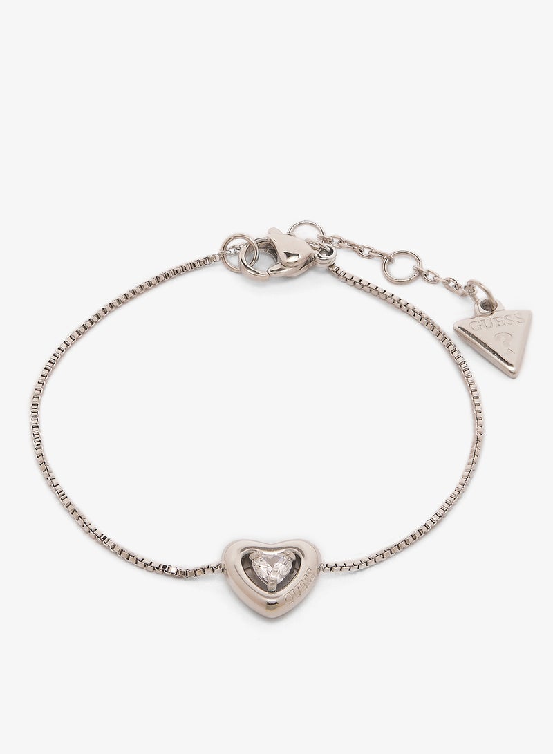 جس سوار وقلادات على شكل قلب كريستالي - Image 2